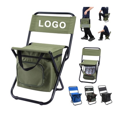 Folding Chair with Cooler Bag