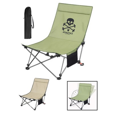 280LB Capacity Folding Camp Chair with Logo