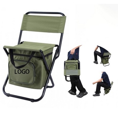 Fishing Chair Backpack Insulated Cooler Bag