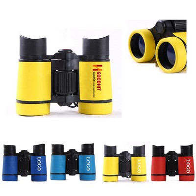4x30 Kid Binoculars with Neck Strap for Bird Watching Camping Outdoor Play