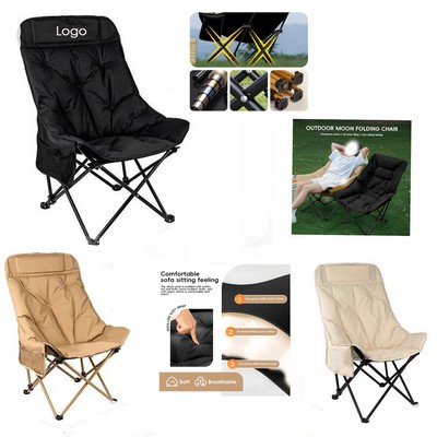 Padding High Back Moon Chair