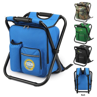 3-In-1 Portable Lightweight Folding Cooler Backpack Chair