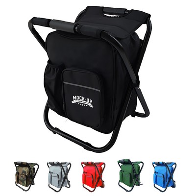 Foldable Camping Chair with Cooler Bag
