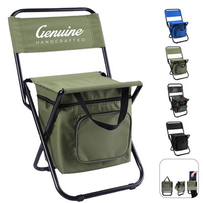 Portable Fishing Chair with Insulated Bag